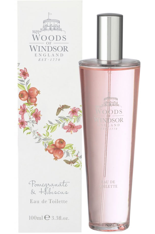 Pomegranate & Hibiscus Woods of Windsor perfume a new fragrance for