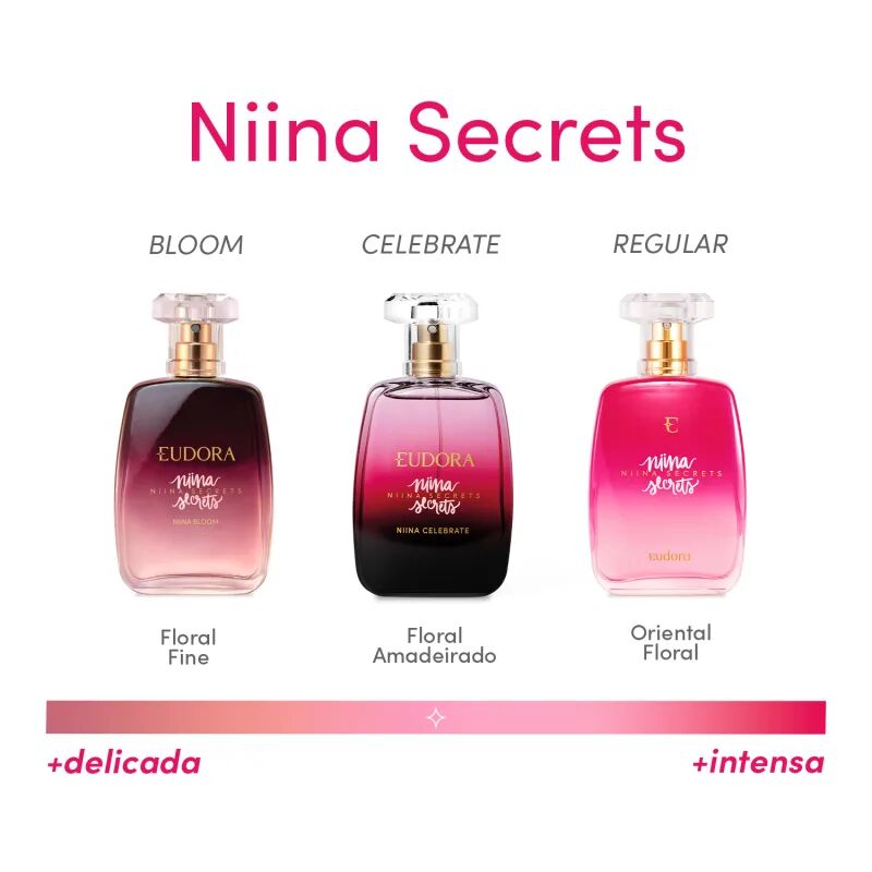 Niina Secrets Celebrate Eudora Perfume A Novo Fragr Ncia Feminino