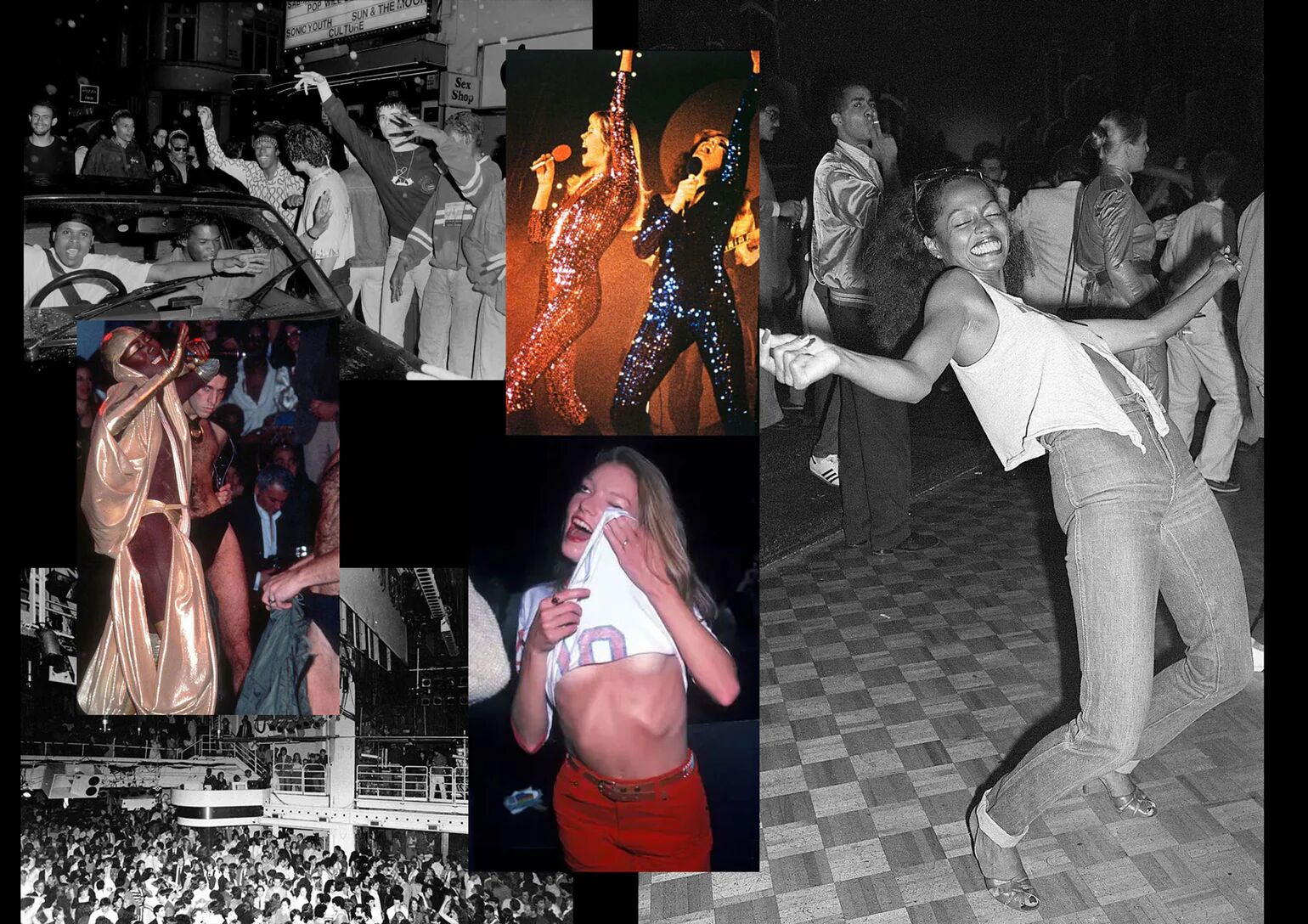 Discotheque dance floor image, brand website
