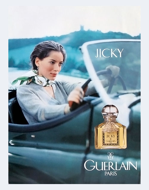 Guerlain Jicky ad woman driver