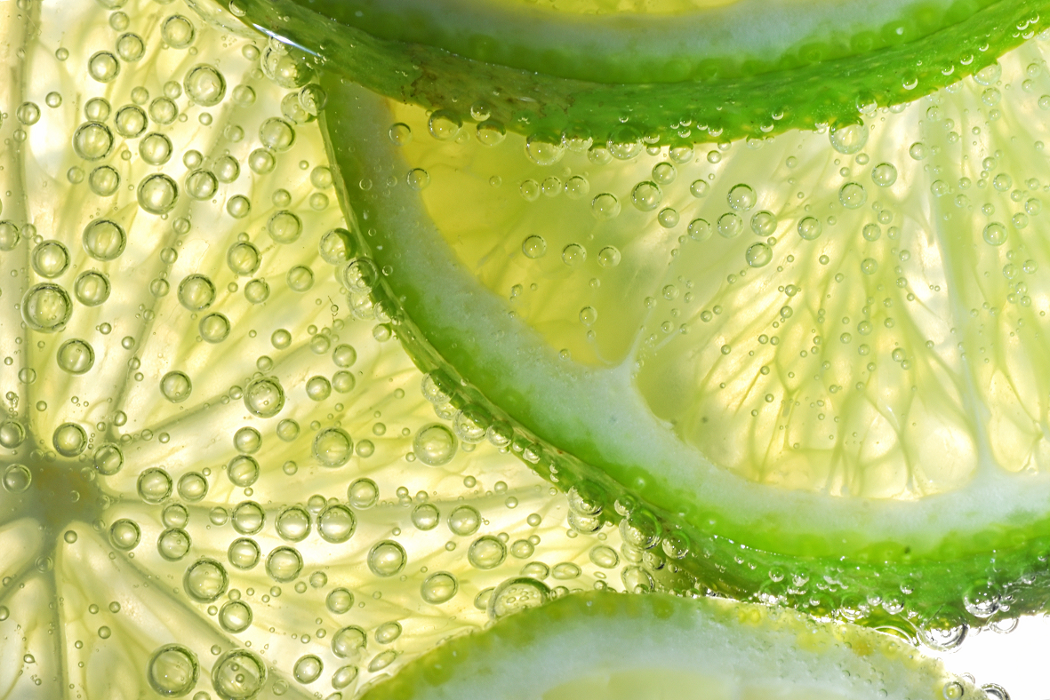 Lime in bubbles