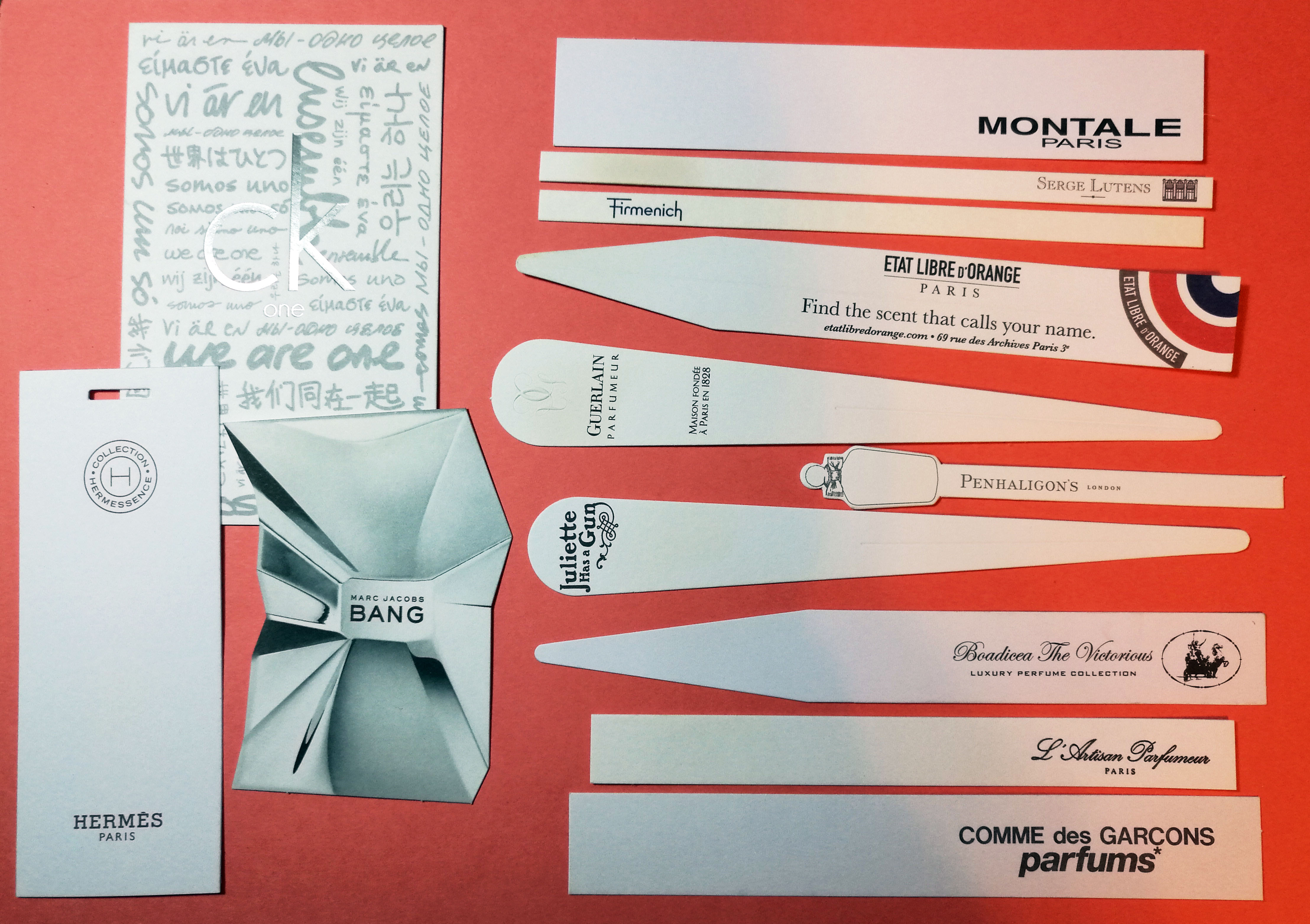 fragrantica paper blotters for fragrance spraying and sampling