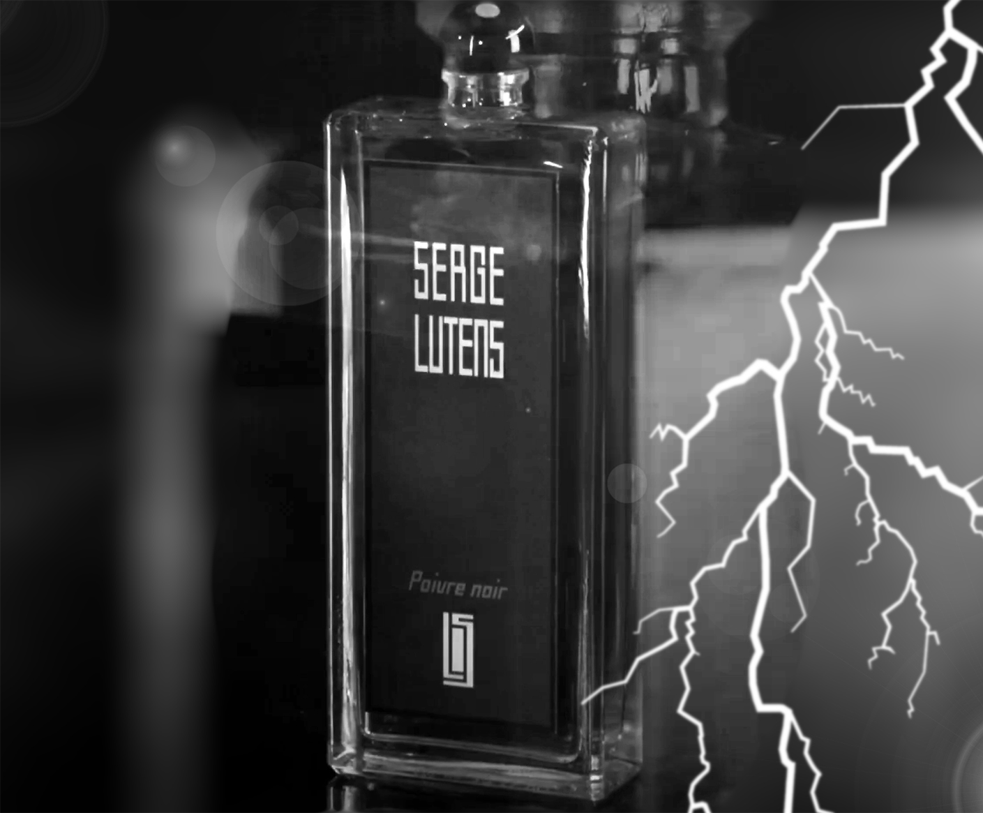 Serge Lutens Poive Noir with lightning strike.