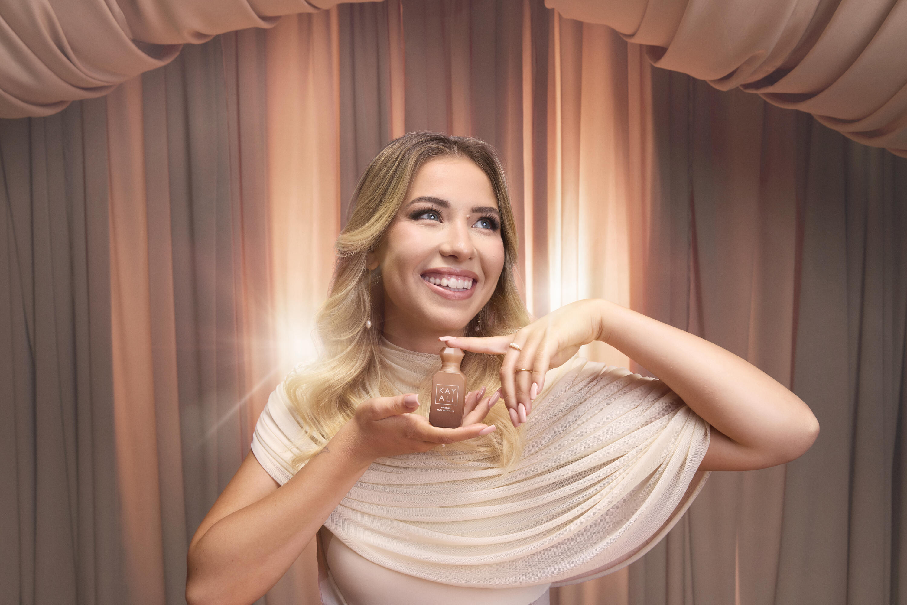 KAYALI FREEDOM COLLECTION: Freedom Musk Bouquet | 27, Freedom Musk Santal | 34, Freedom Musk Matcha | 45 a Freedom Musk Latte | 41.