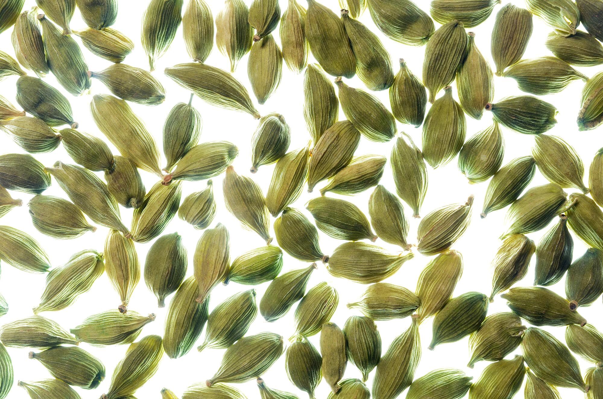 Cardamom seed pods.
