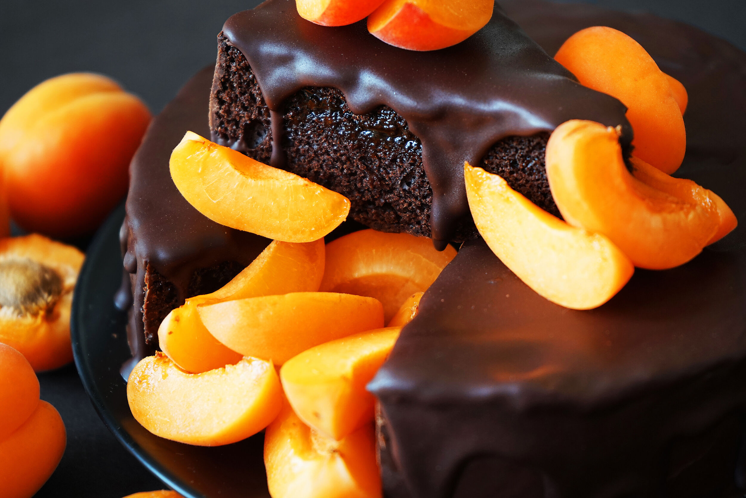 apricot, chocolate