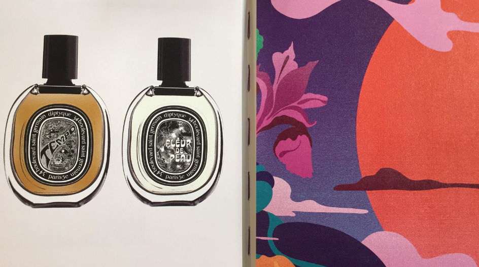 diptyque scents and artwork