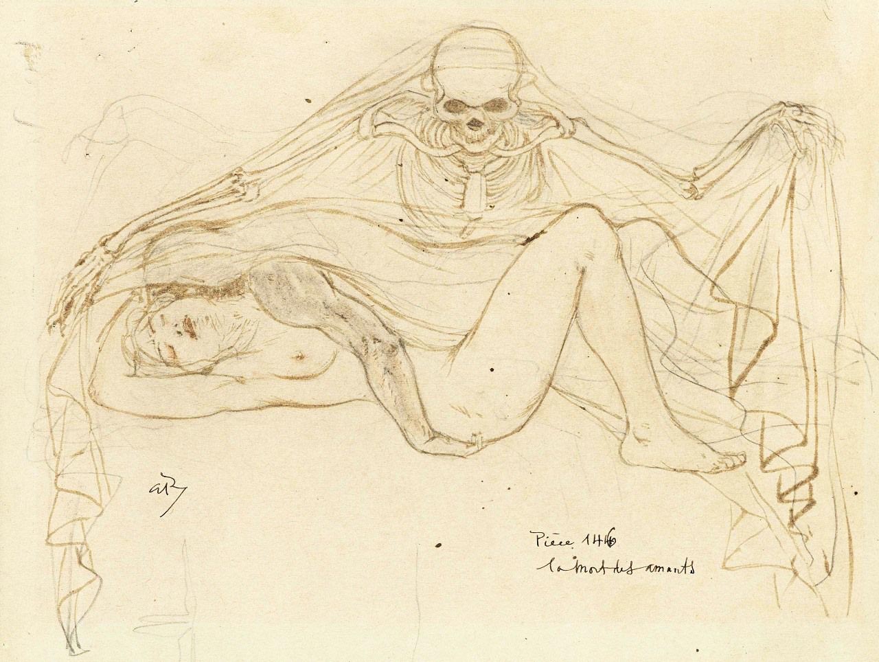 The Death of the Lovers, (1889), Armand Rassenfosse