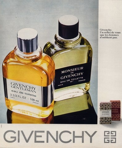 Givenchy men's fragrances ad ca 1978