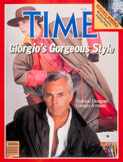 Time Cover with Giorgio Armani