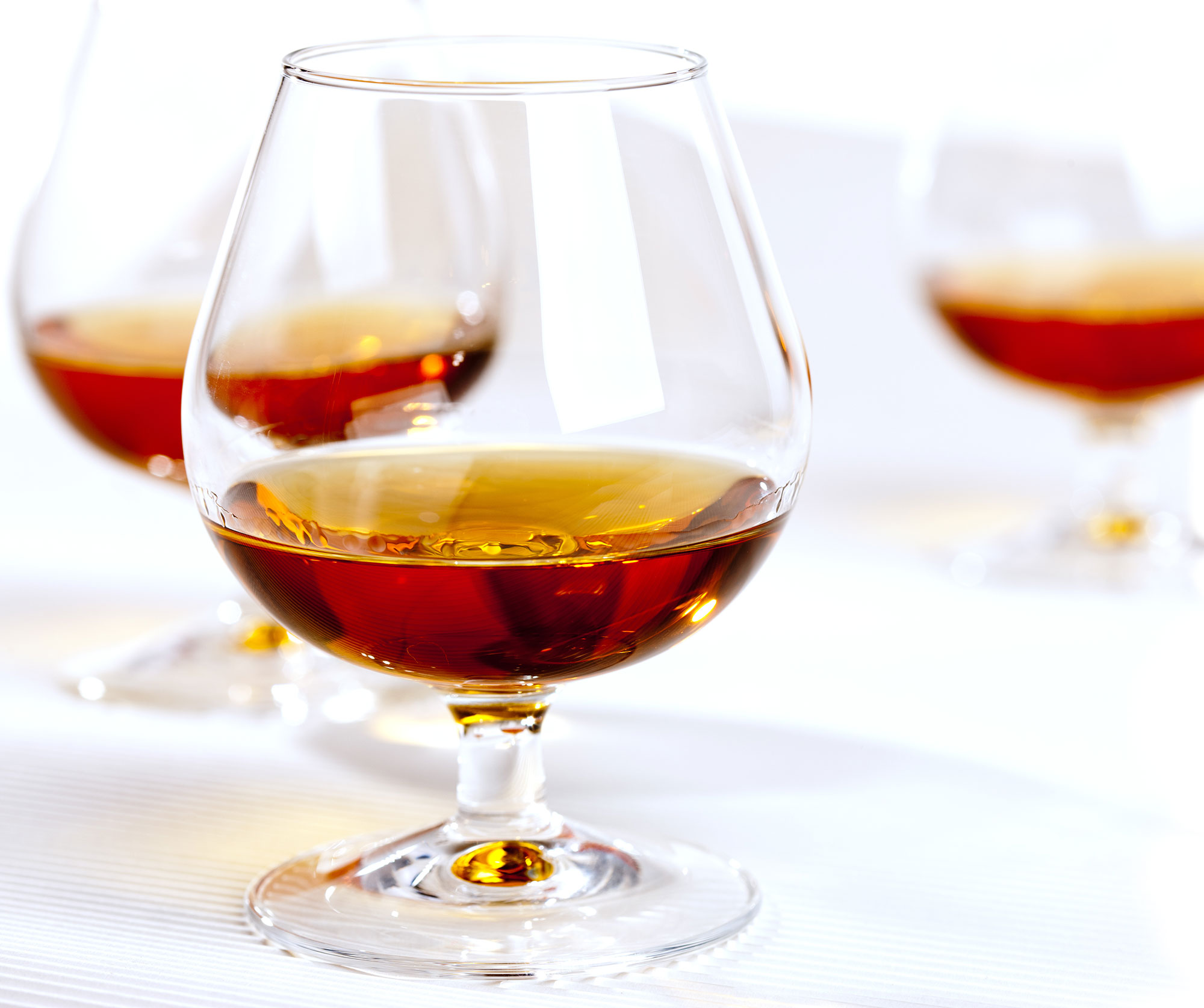 cognac in special glasses 