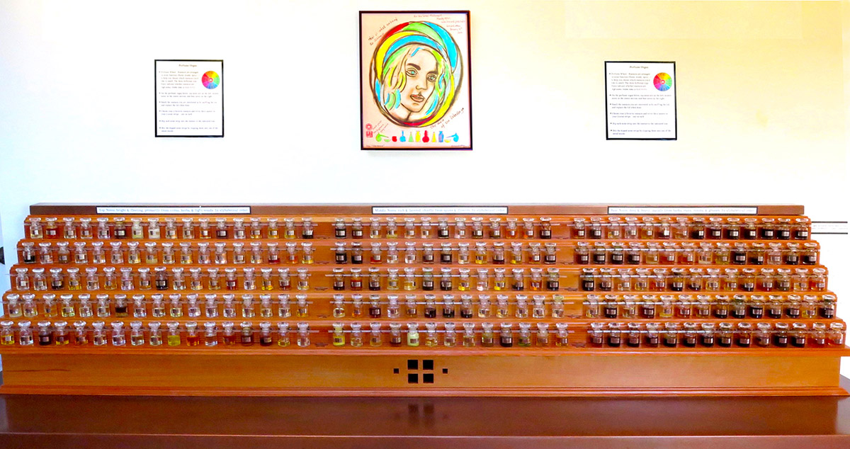 Perfume Organ at the museum