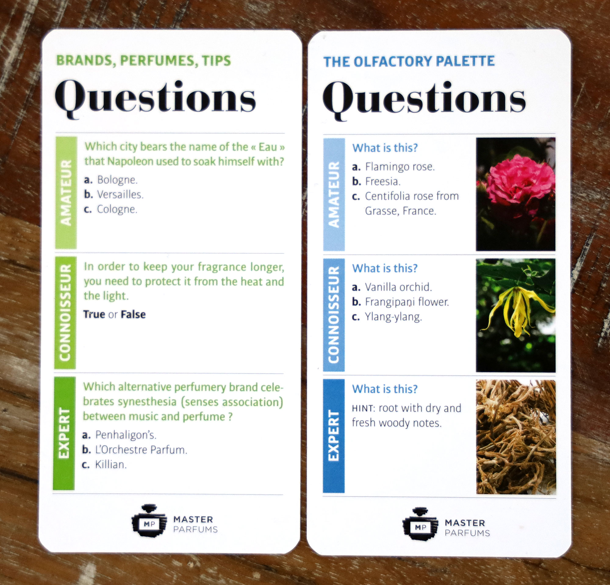 MASTER PARFUMS Pocket Quiz Fragrance News