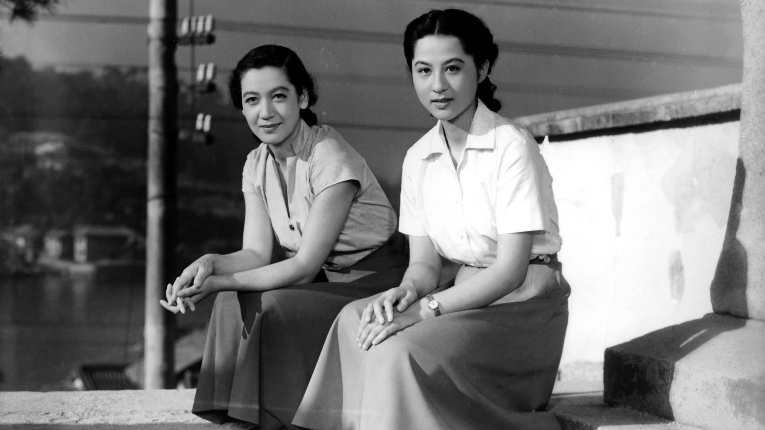 Film still from Tokyo Story, starring Setsuko Hara (far left), film directed by Yasujiro Ozu, 1953.