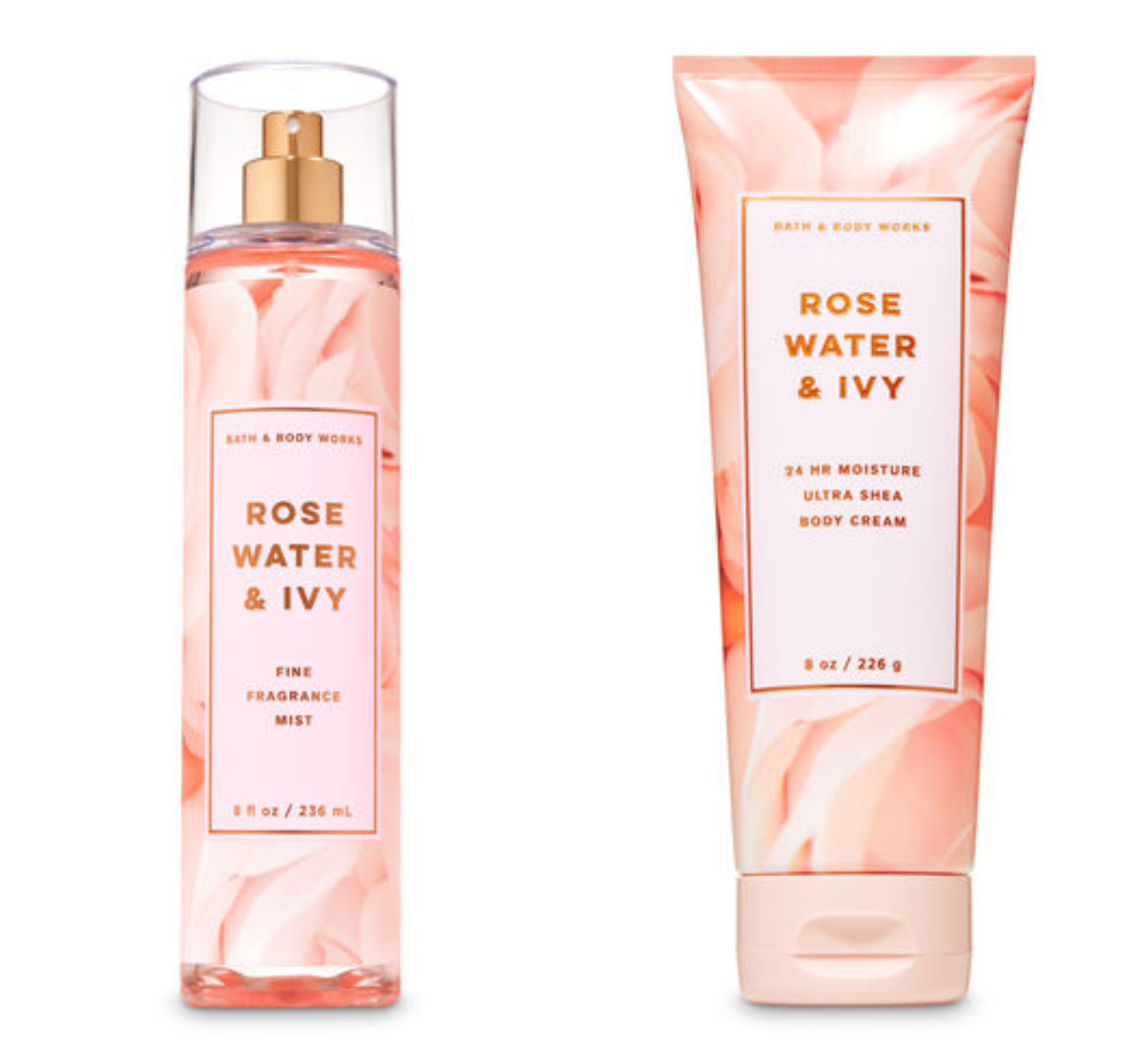 bath and body works rose water and ivy fragrance mist. 