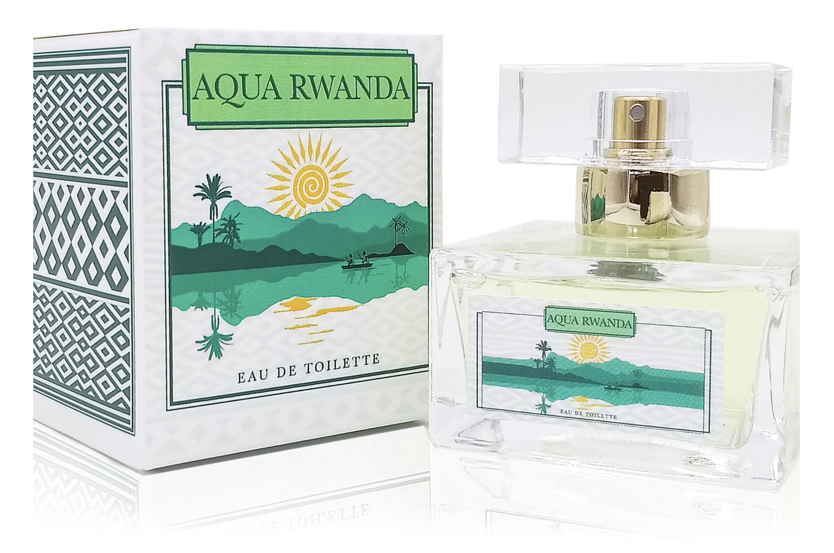 Aqua Rwanda flacon and box