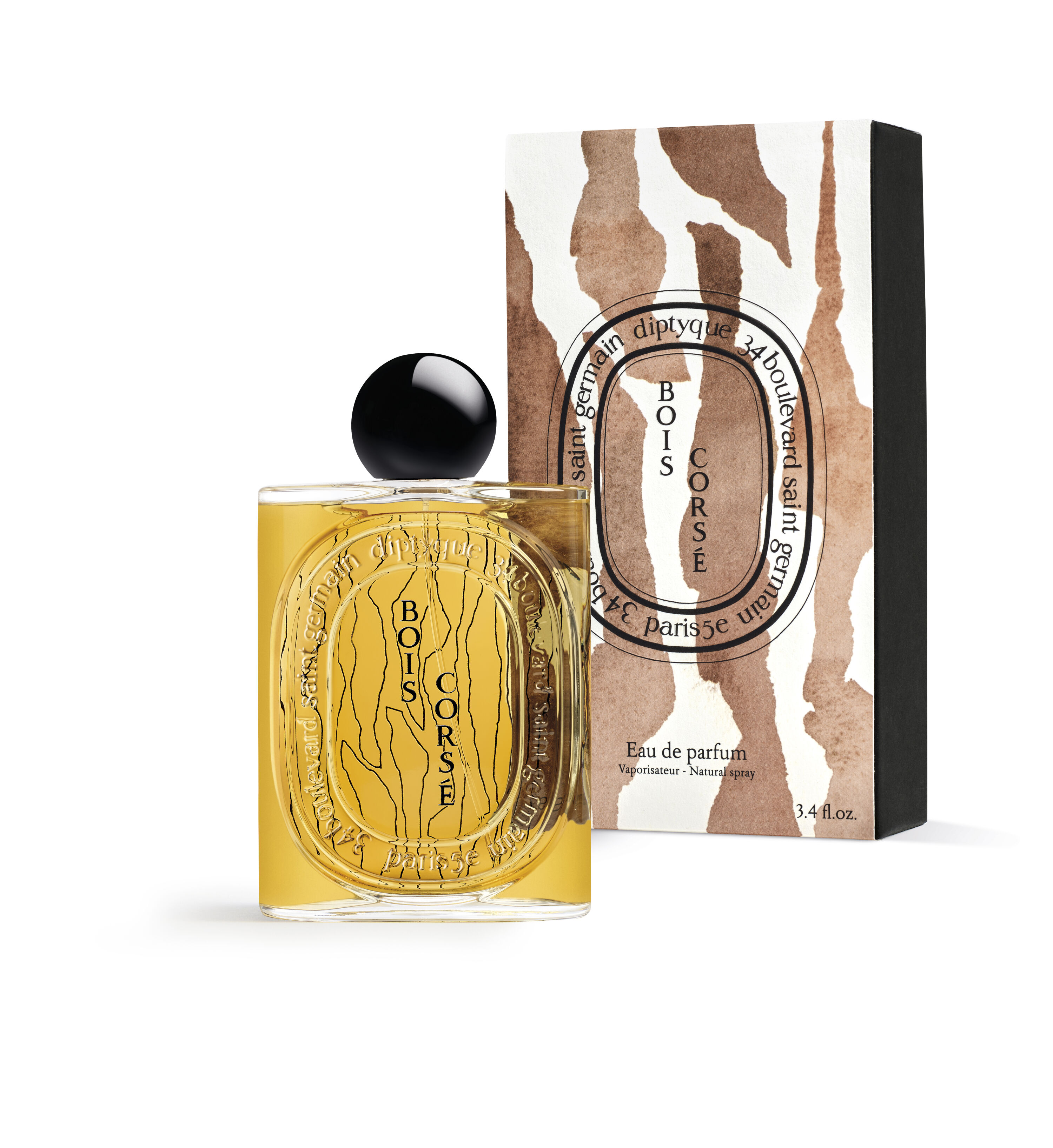Bois Corsé by Diptique Les Essences, flacon and box