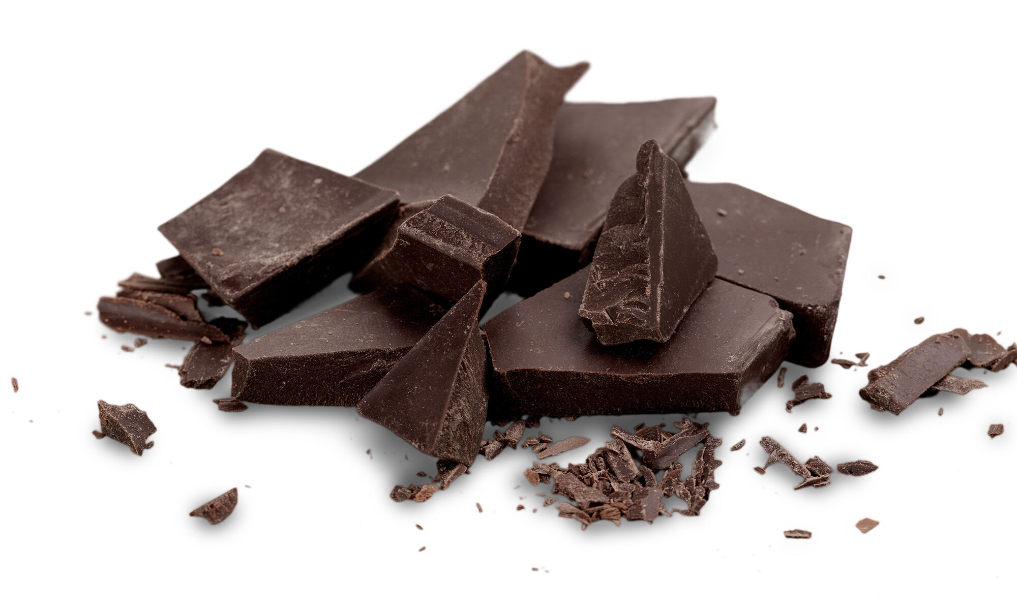 Dark chocolate pieces.