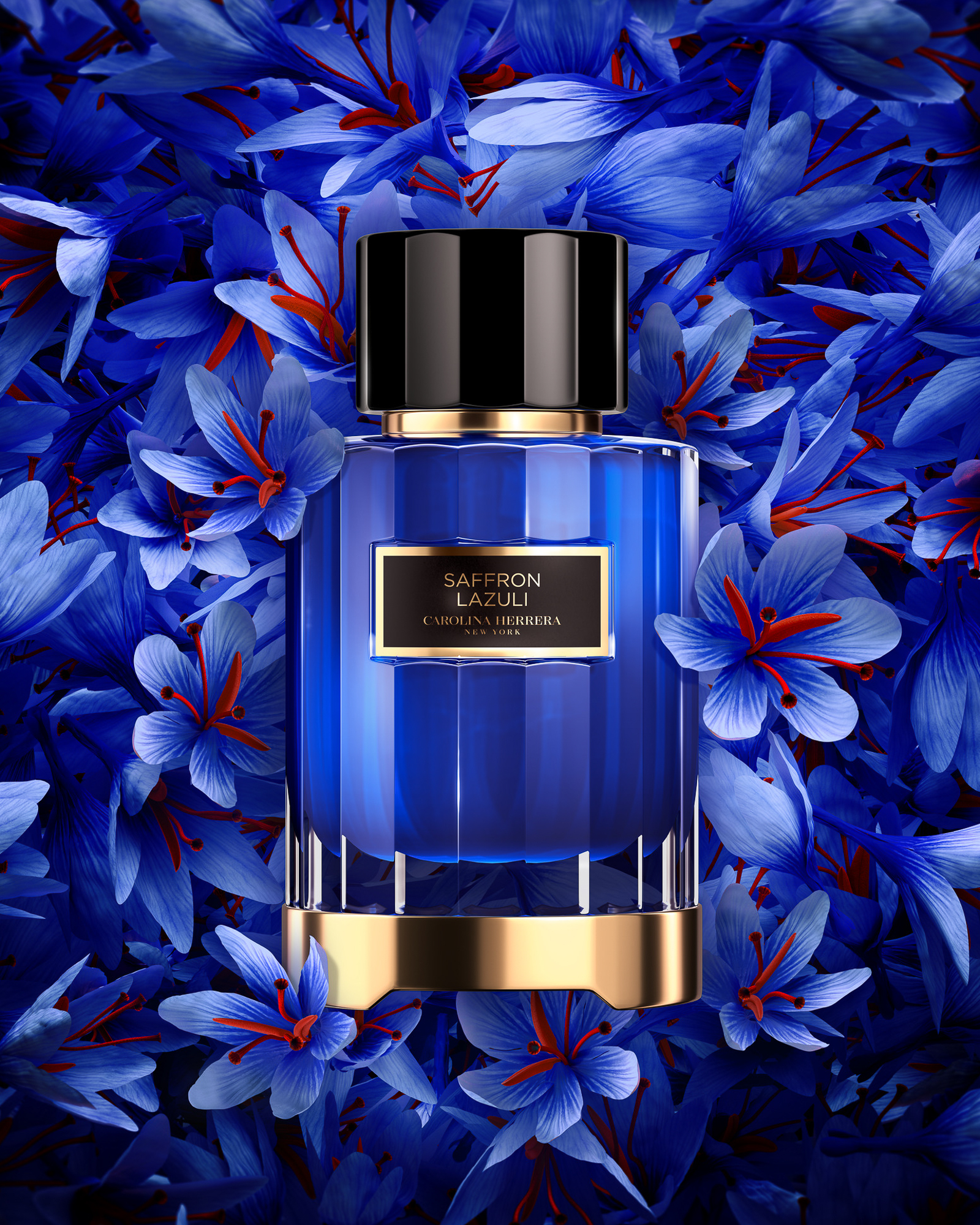 Carolina Herrera Saffron Lazuli A Especiaria Vermelha Num Frasco Azul