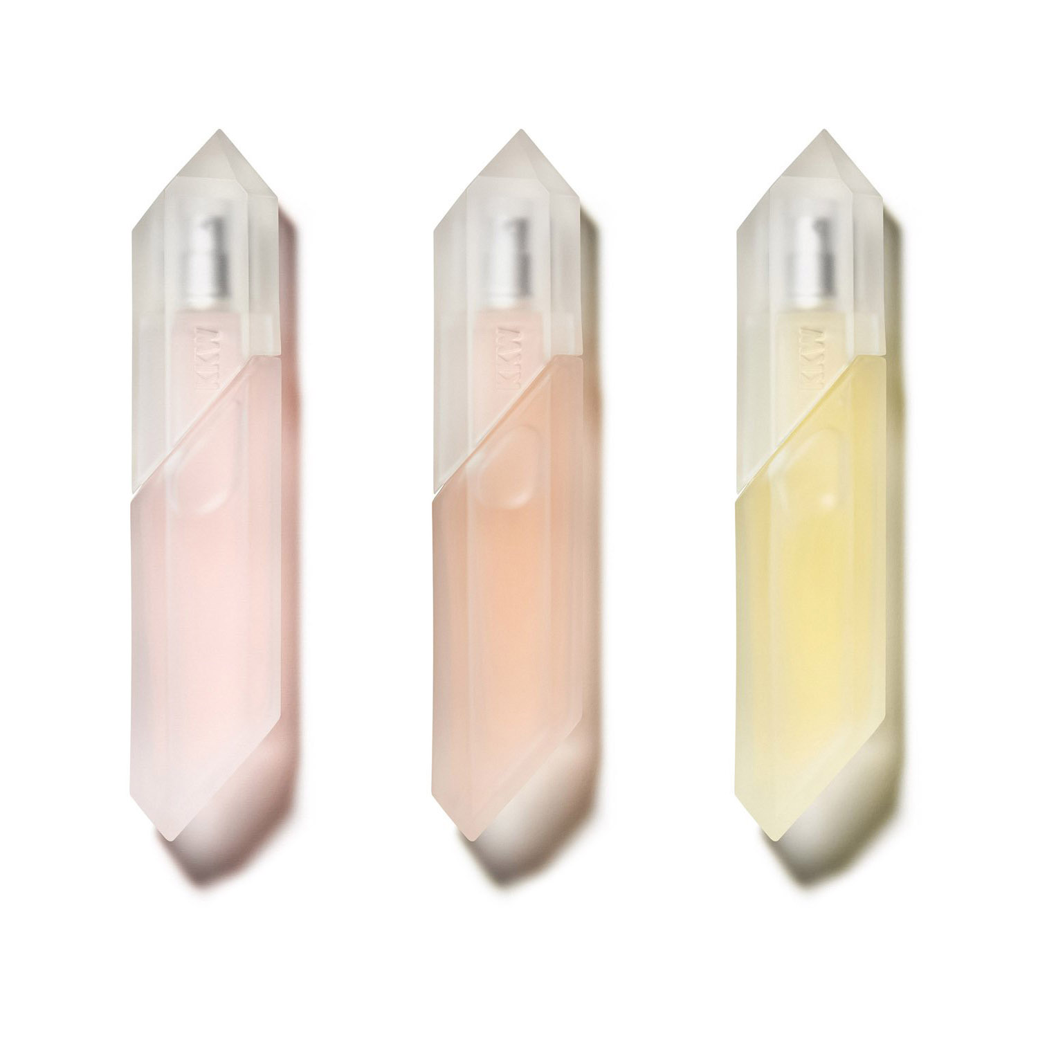 Three New Crystals from KKW Fragrance Crystal Rose, Crystal Peach, and
