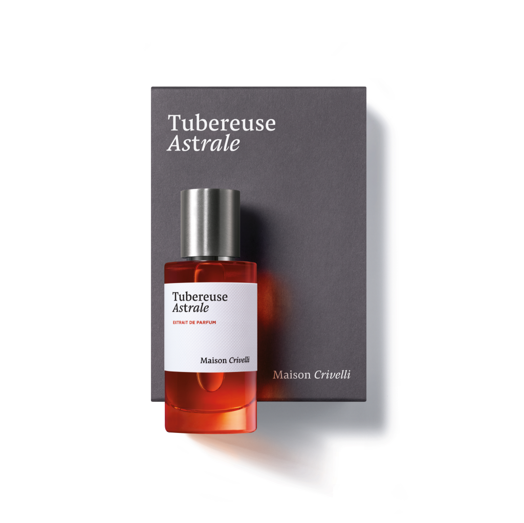 Maison Crivelli's Tubereuse Astrale flacon and box