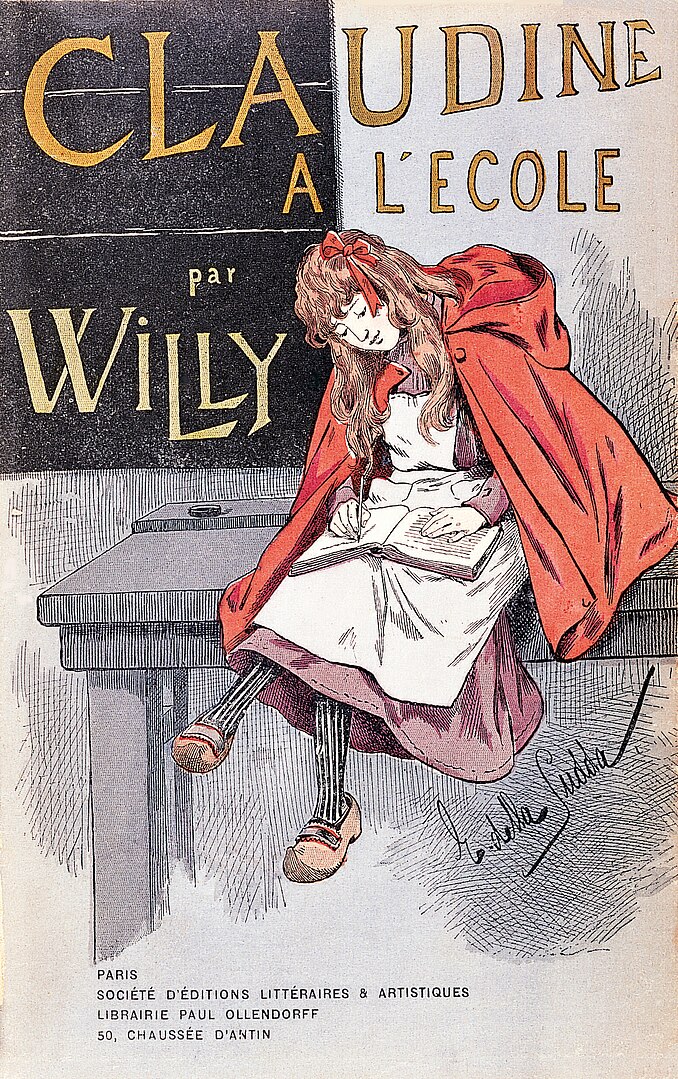 Claudine a l ecole (Claudine at school) front cover of novel by Colette via wikimedia common