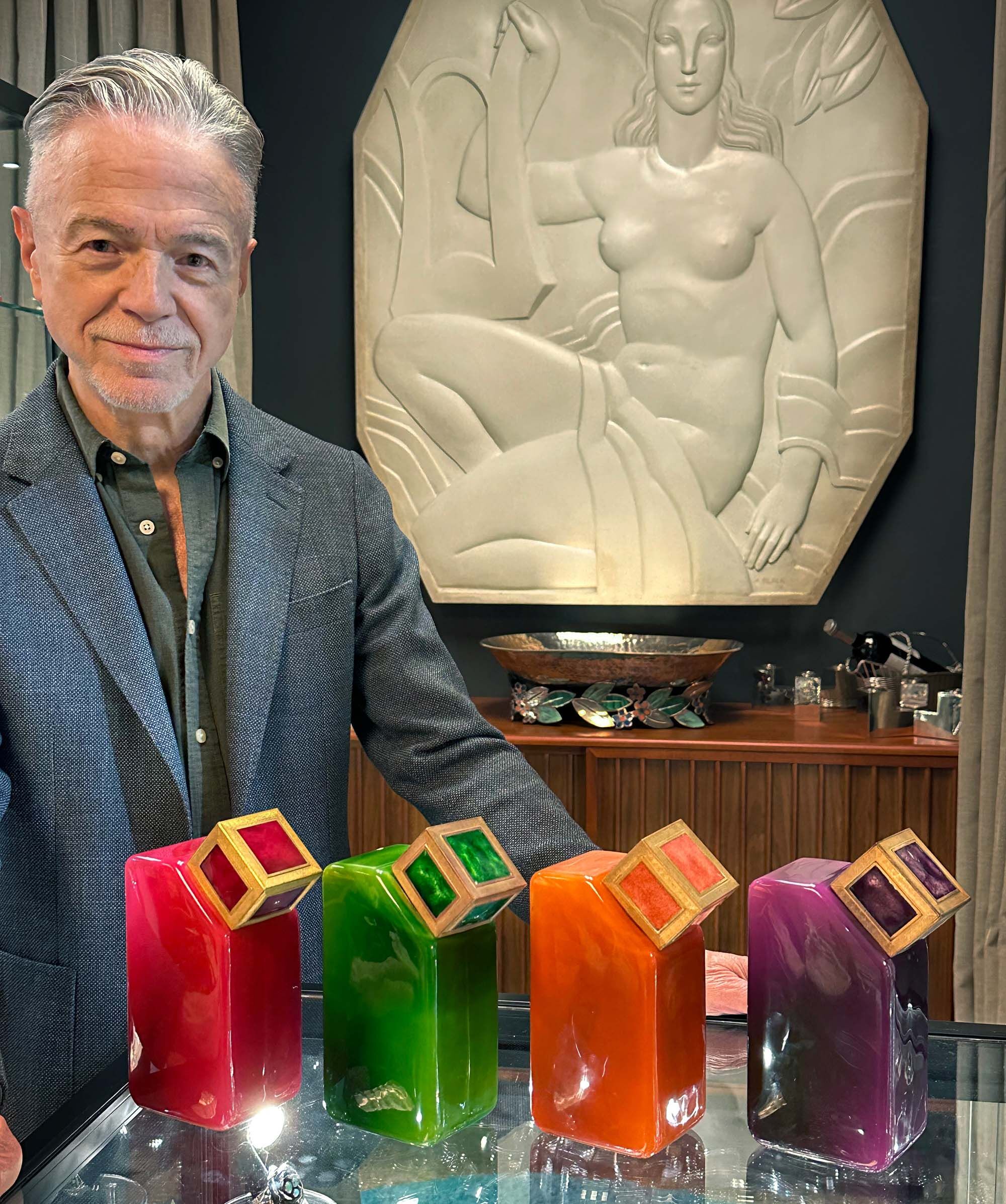 Ken Leach and bottles.