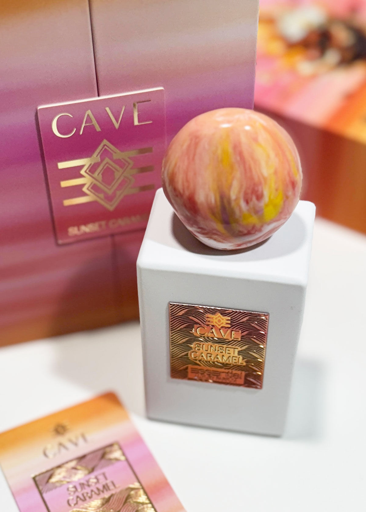 cave sunset caramel