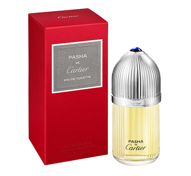 CartierによるPashaのボトルと箱