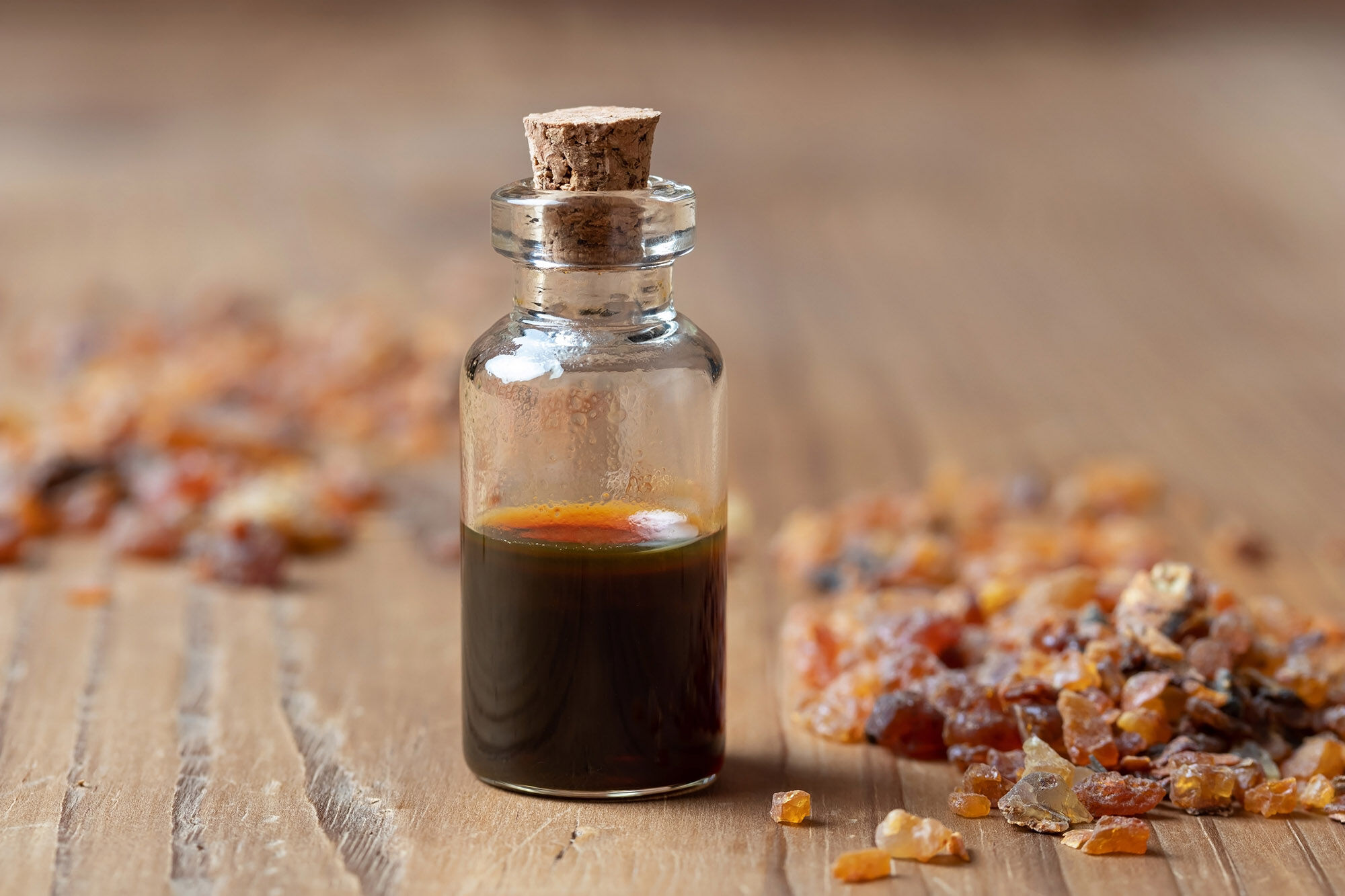 Bottle of myrrh oil.