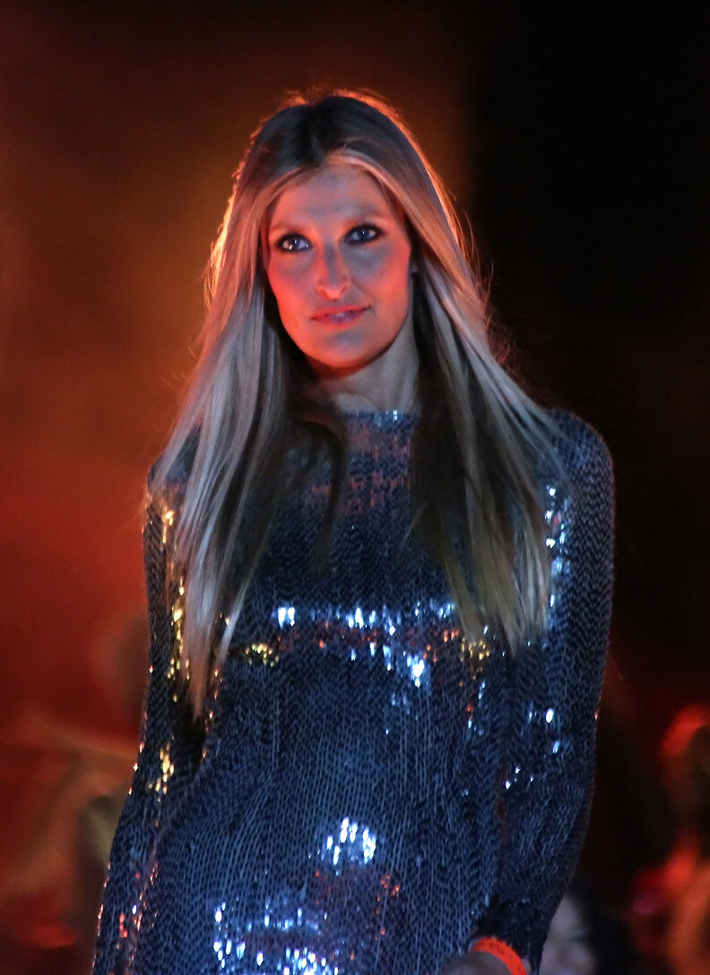 Tereza Maxova wikimedia commons photo in lurex dress