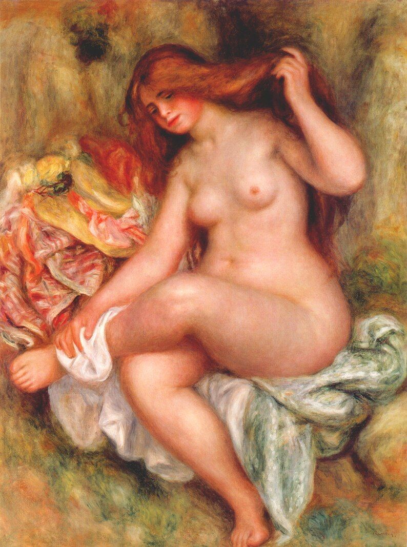 «Сидящая купальщица», Пьер Огюст Ренуар (1903 - 1906)