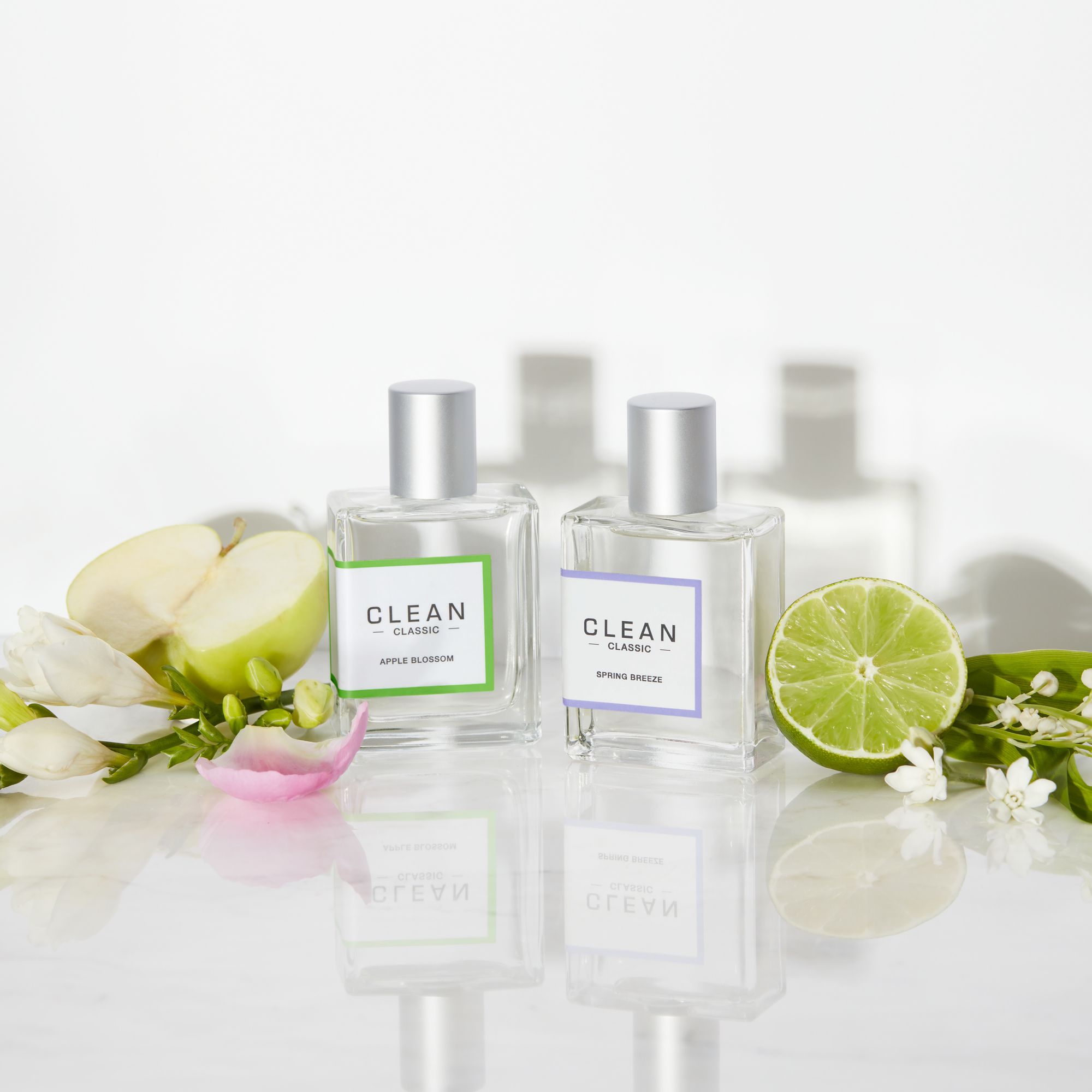 Clean Classic Apple Blossom and Spring Breeze flacons