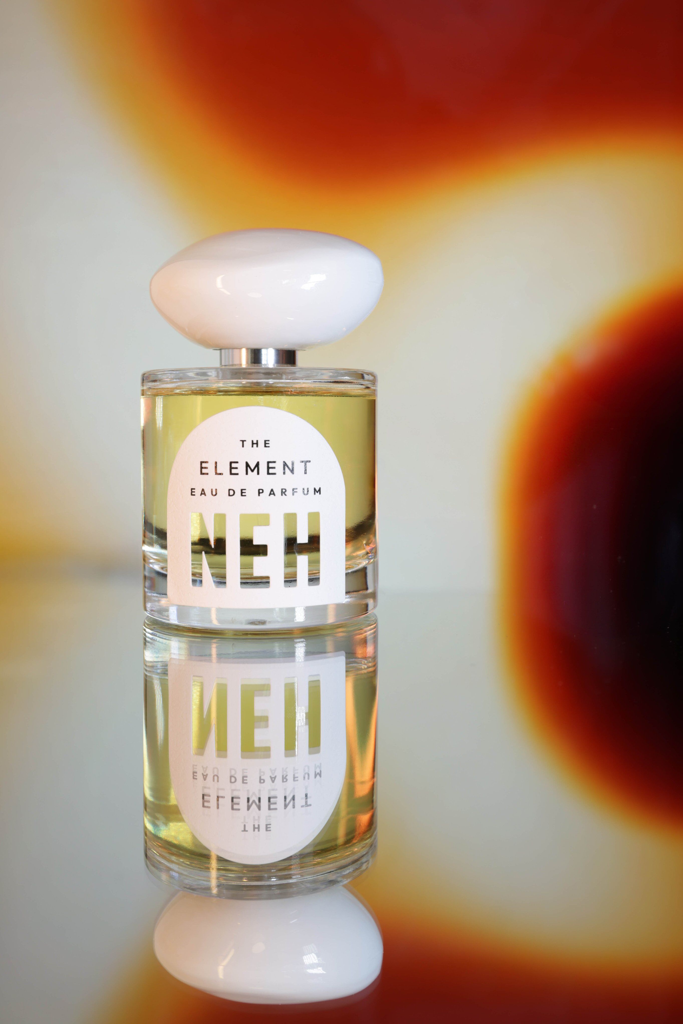 Perfume on a mirror