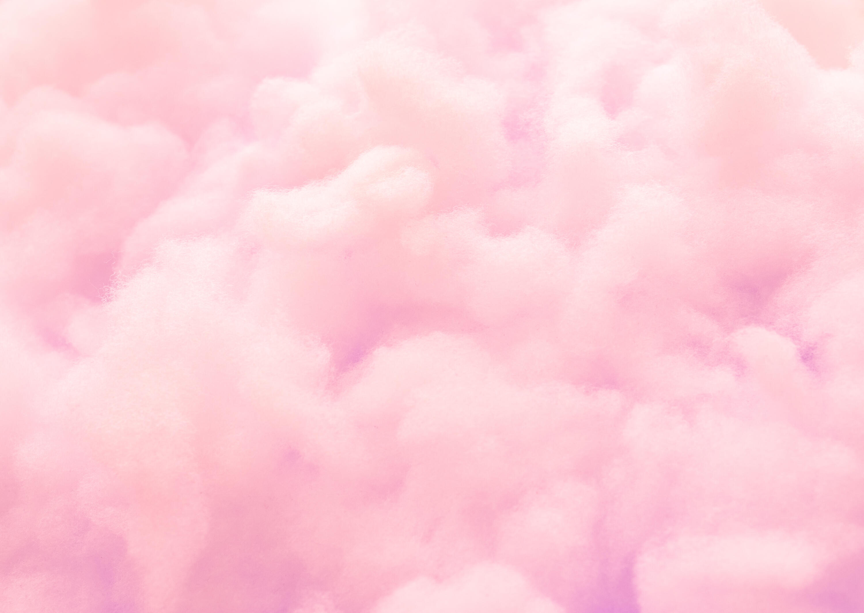 sweet puffy cotton candy cloud pink