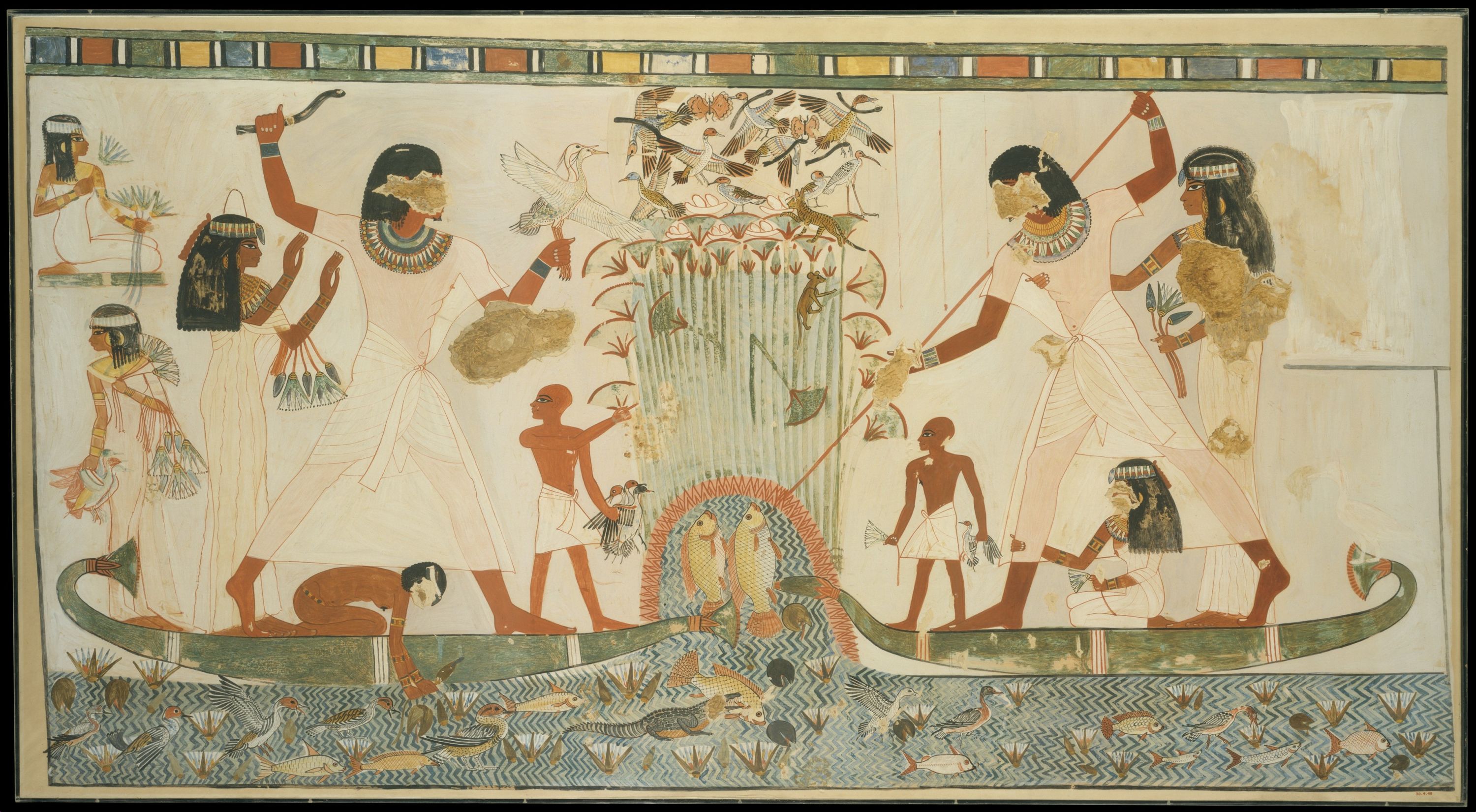 Anciant Egyptian drawing Menna Hunting