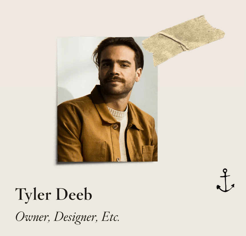 Tyler Deeb, founder of The Misc Goods Company