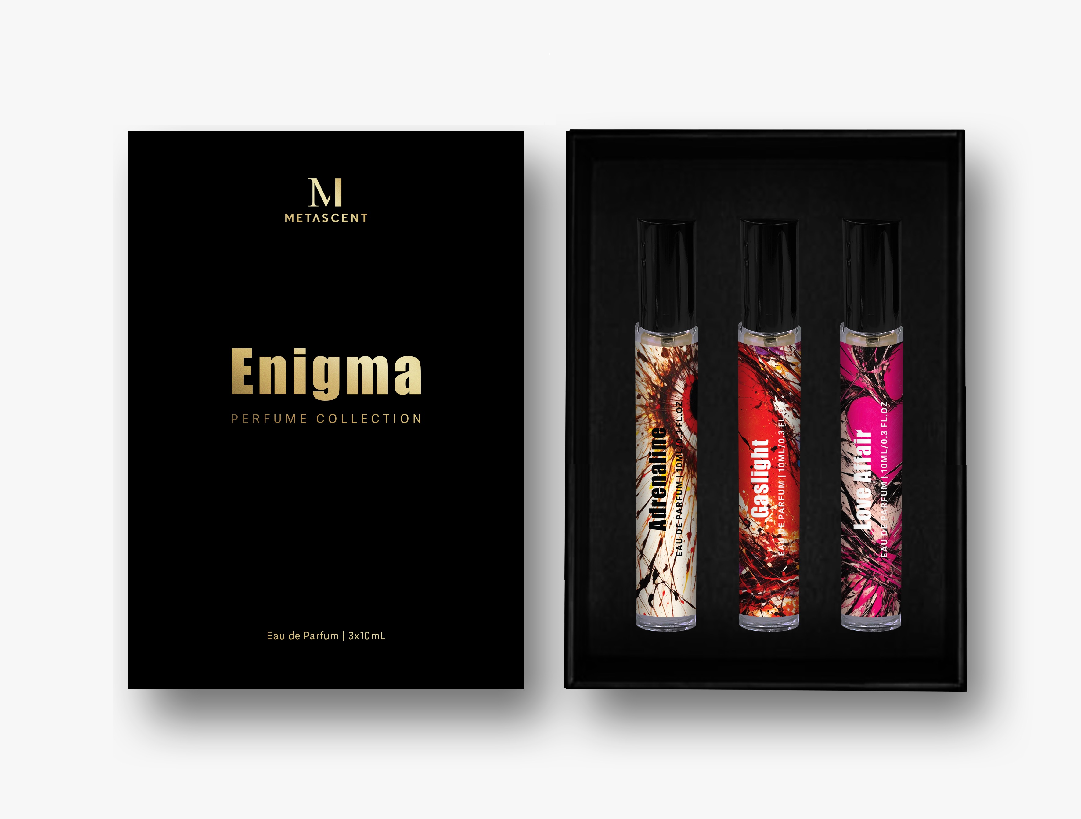 MetaScent Australian niche perfume brand Enigma Collection Mini set fragrance trio