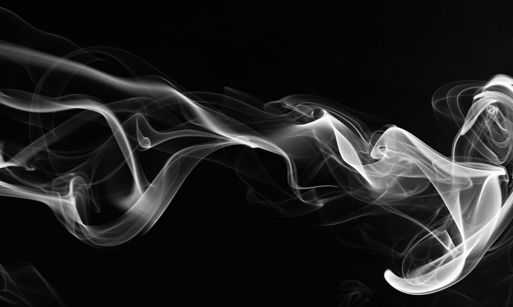 A plume of white smoke