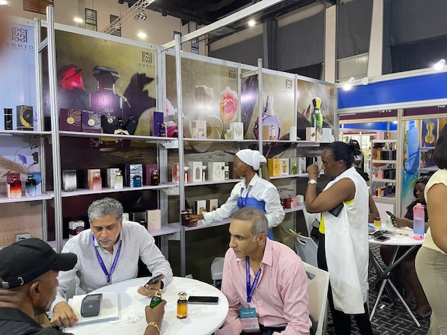 Stánek na akci Beauty West Africa