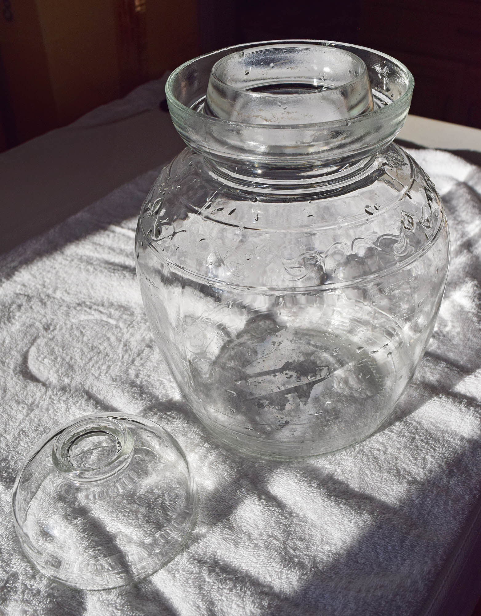 Chinese pickling jar.