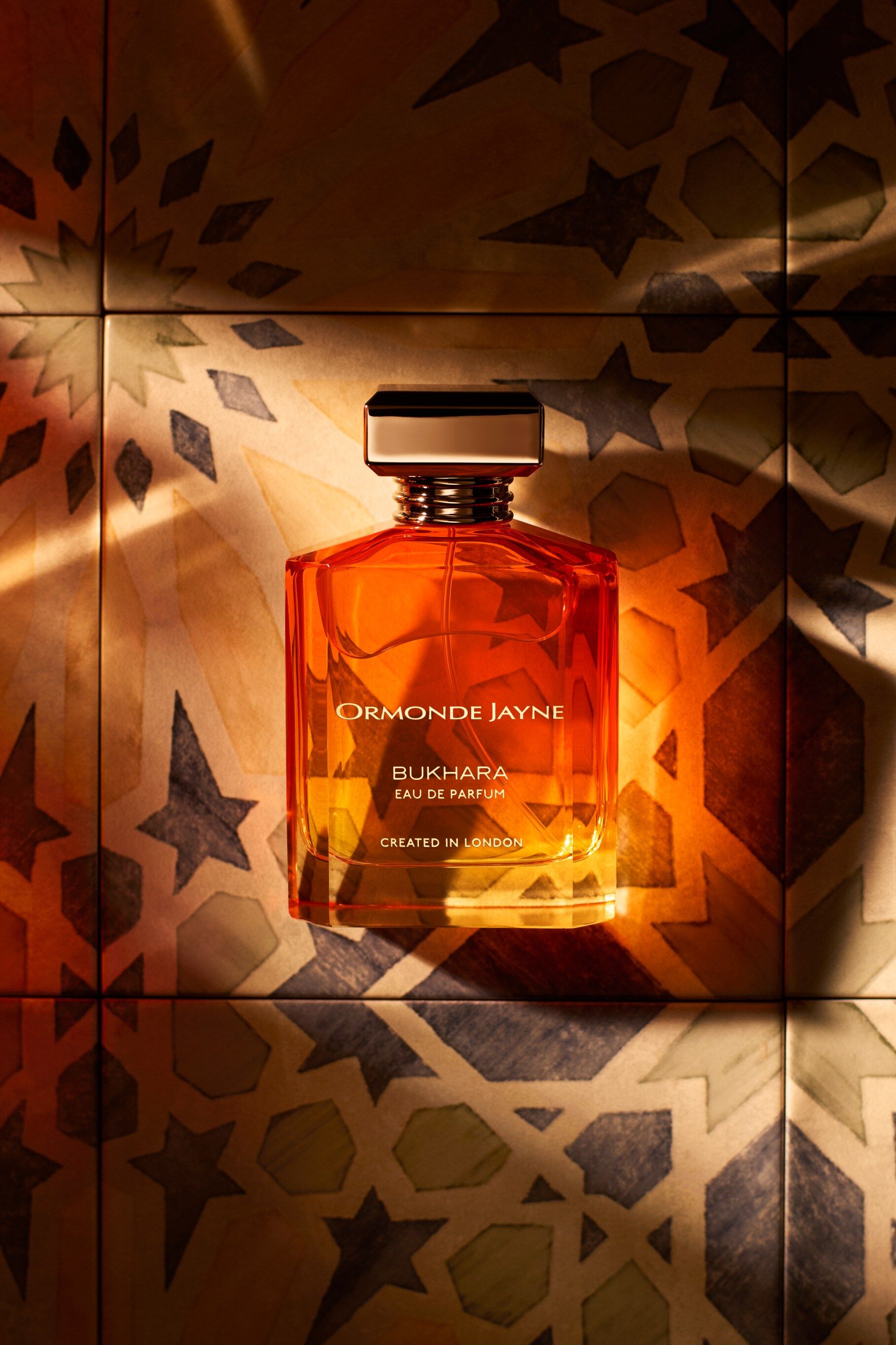 Bukhara by Ormonde Jayne displayed on a tiled backdrop