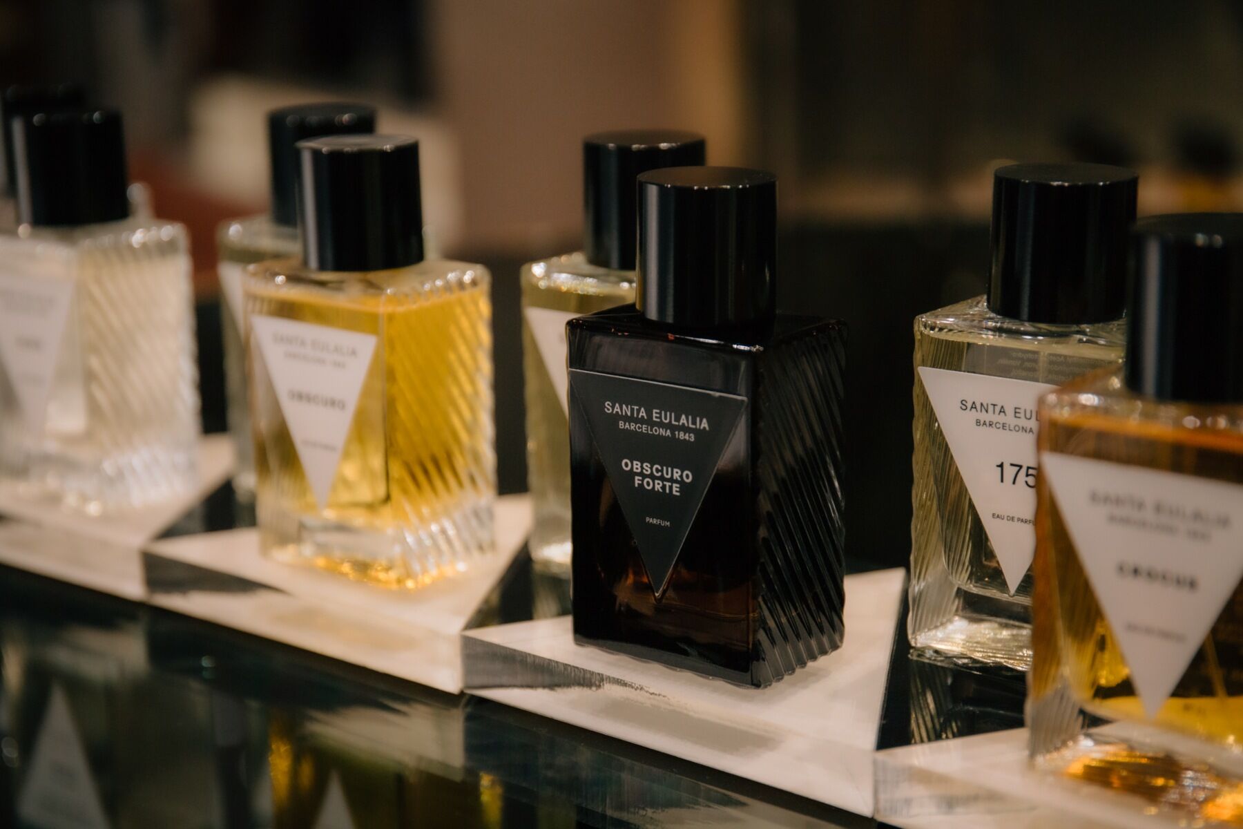 A group of Santa Eulalia perfumes