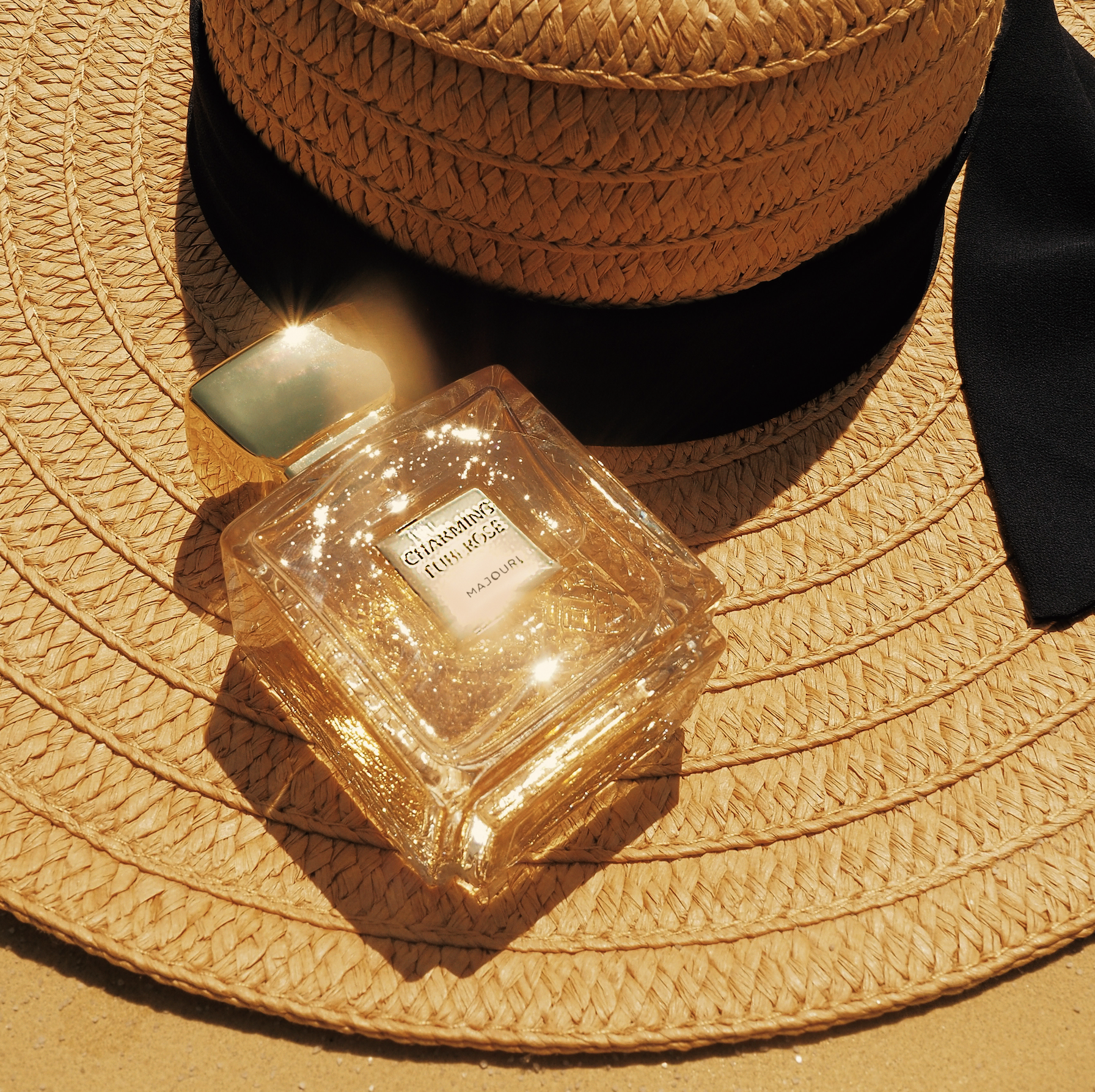Two Flowers by Majouri: White Rose and Charming Tuberose