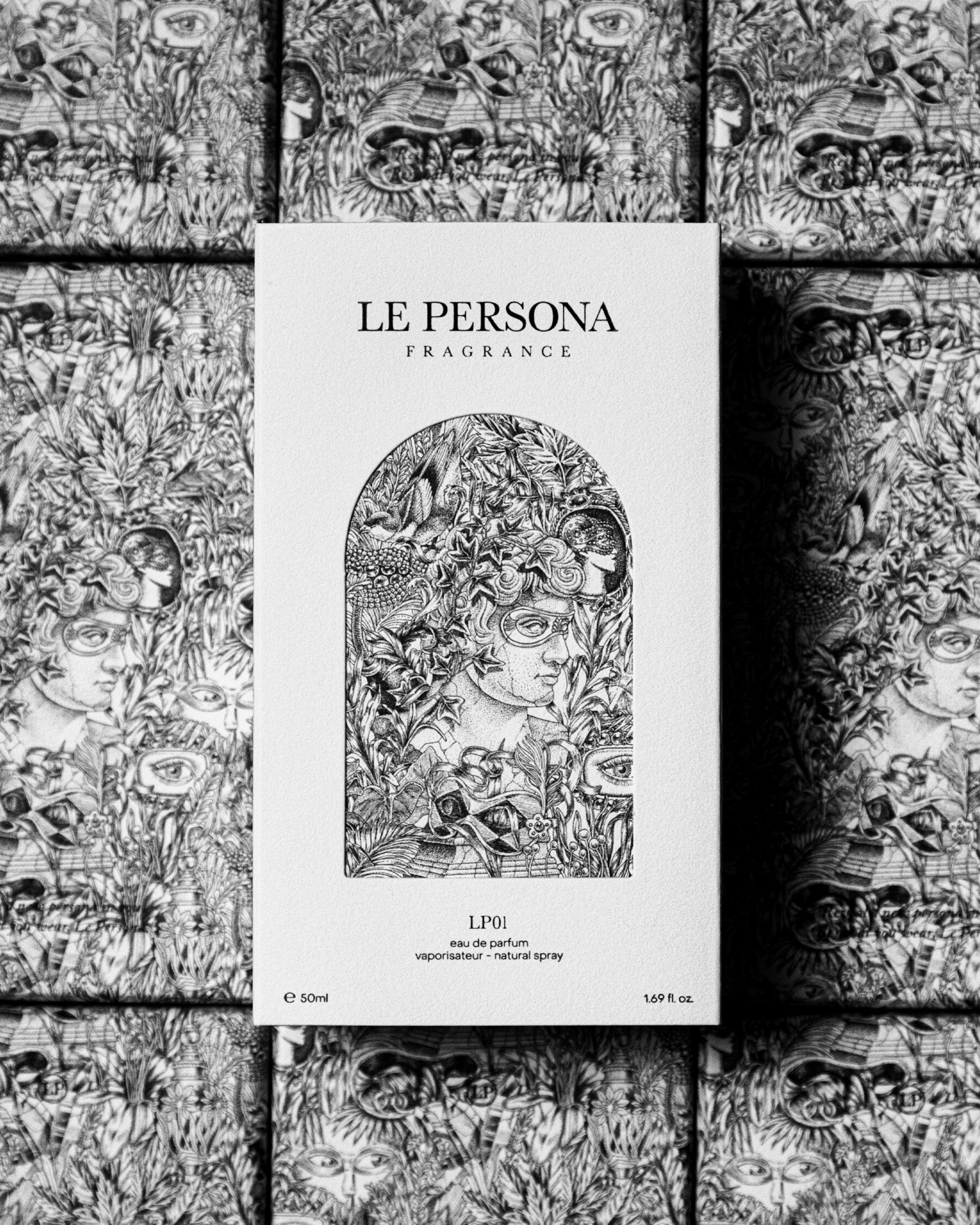 The La Persona brand packaging shown in detail