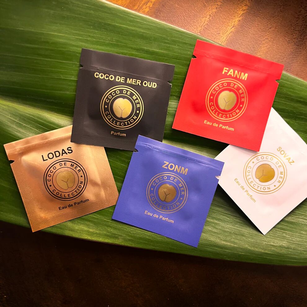 Coco de Mer sample sachets