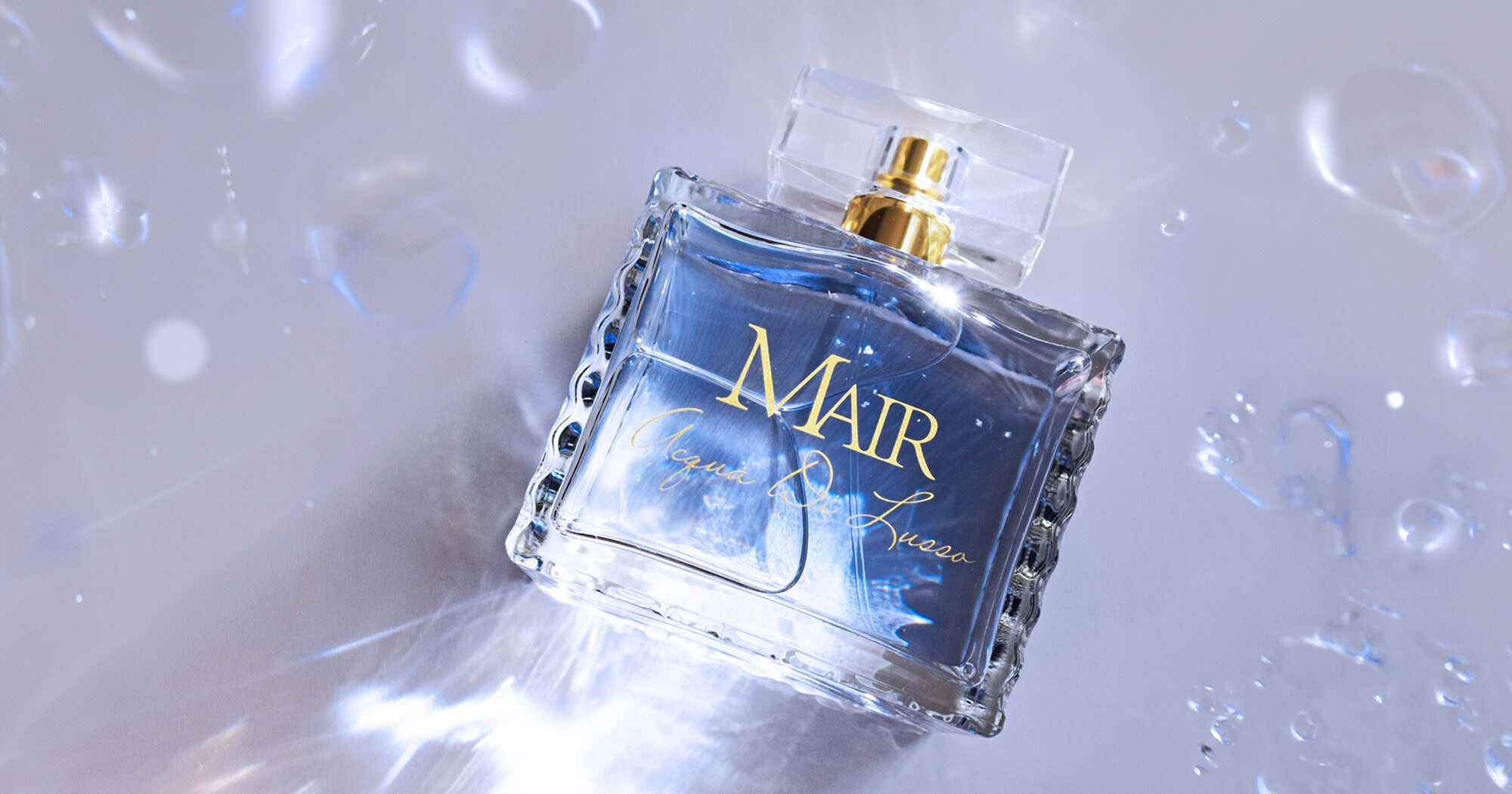 Mair: Acqua Di Lusso Perfume bottle.