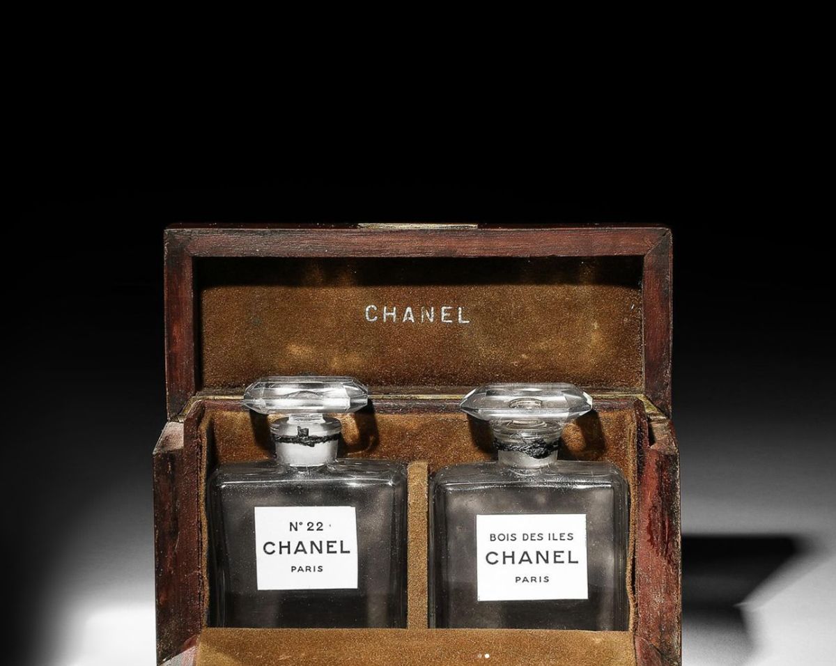 Chanel bottles.
