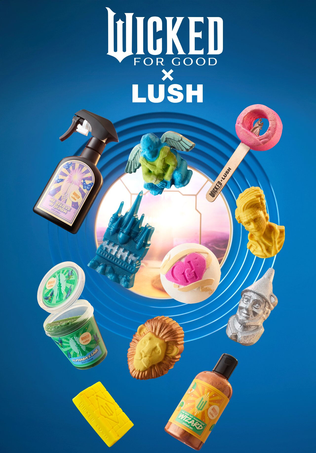 Wicked: For Good X Lush products