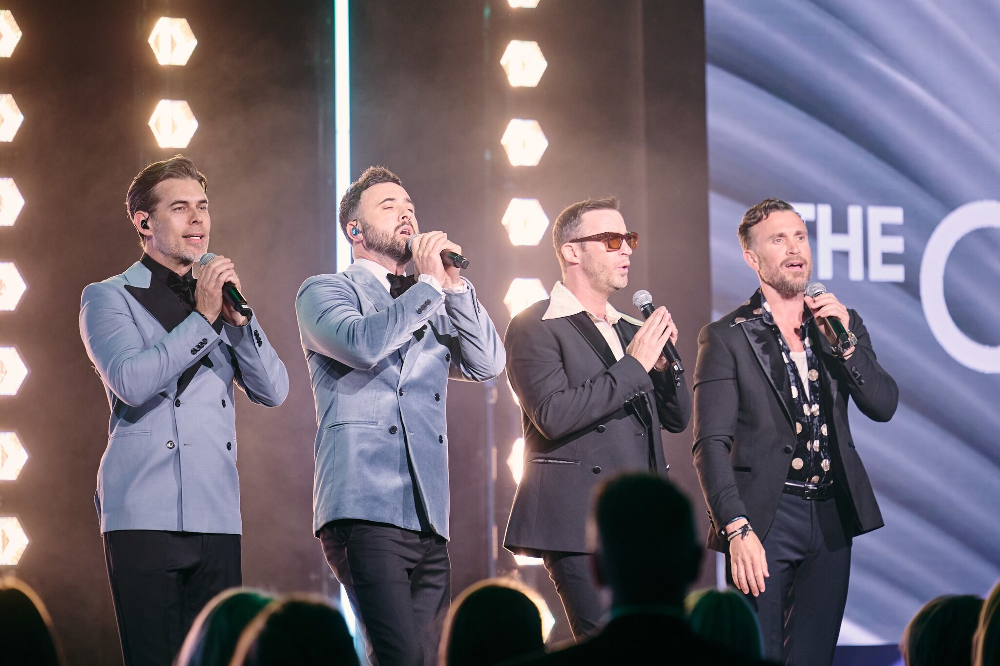 The Overtones, a male vocal group, performing